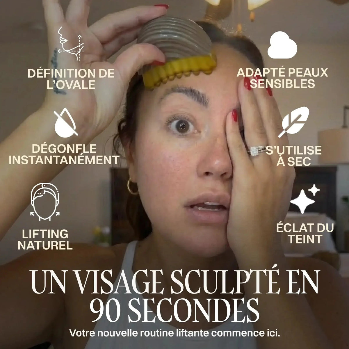 Un visage sculpte en 90 secondes