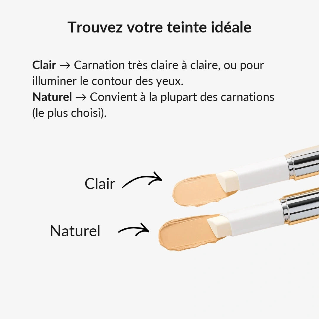 Trouvez votre teinte idéale, Clair ou Naturel